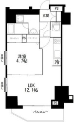 ライジングプレイス浅草四番館の物件間取画像